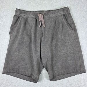 Jachs Men's Size Medium‎ Gray Casual Shorts Elastic Waist Pull On Pockets